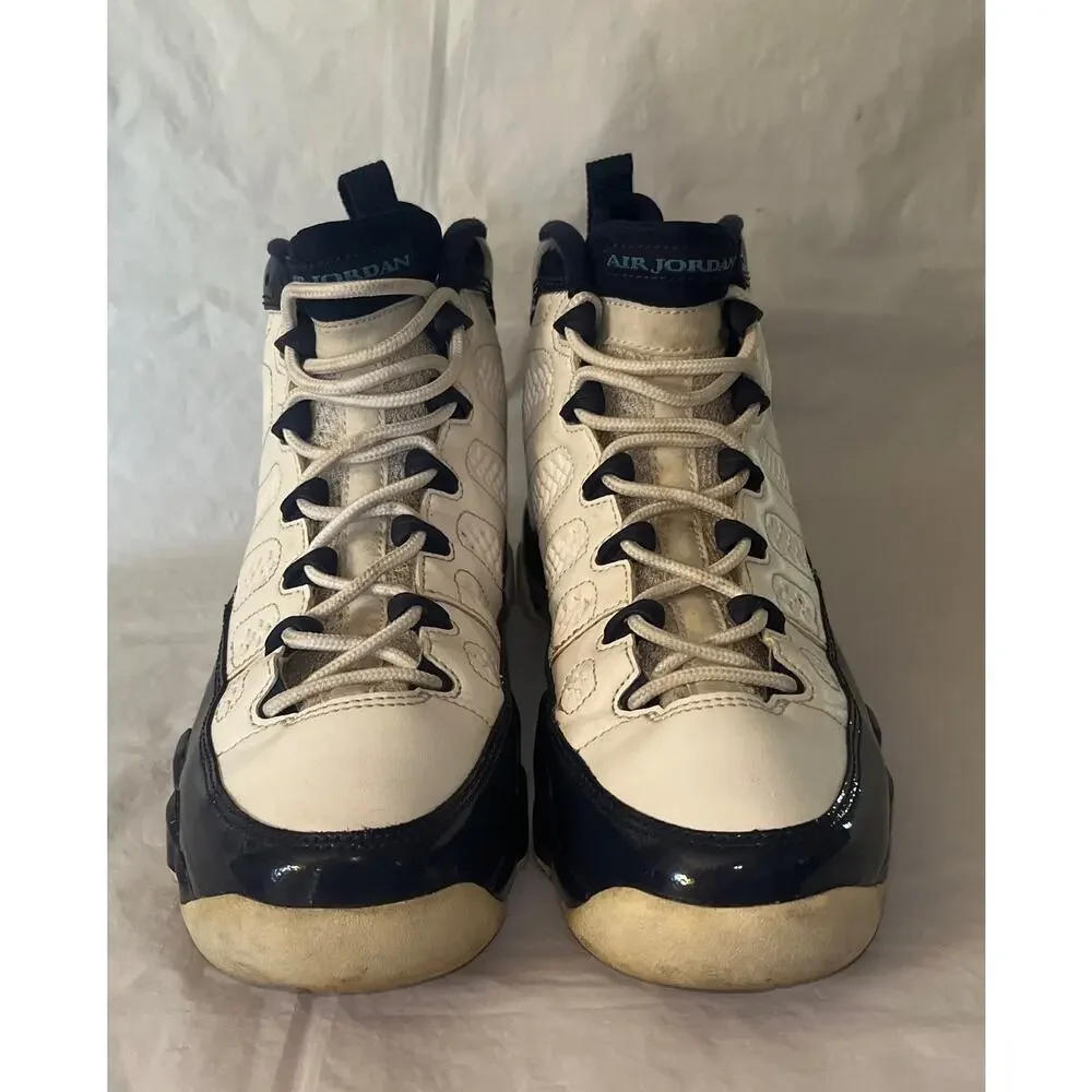 Nike Air Jordan 9 Retro GS UNC White Midnight Navy Youth 6.5Y 302359-145 Shoes
